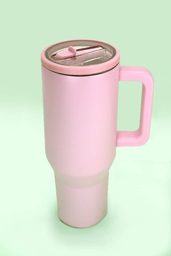 40oz SPILL FREE STAINLESS STEEL VACUUM TUMBLER